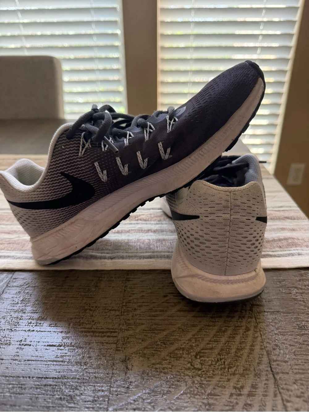 Nike Gray Sneakers with Neon Green Insole